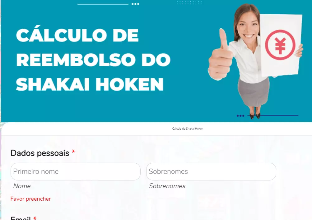 Calculadora de reembolsos do do Nenkin (shakai hoken)